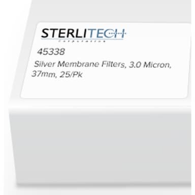 Silver Membrane, 3 Micron, 37mm, 25/Pk