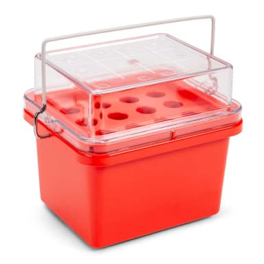 CryoCool Mini Cooler, 0C, 12-Place (3x4) for 15mL Tubes, Red