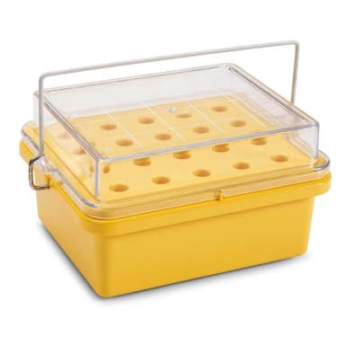 CryoCool Mini Cooler, -20C, 20-Place (4x5) for 1.5mL Tubes, Yellow