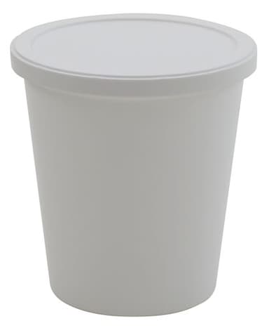 Container w Lid White, PPCO 8oz, 250/CS