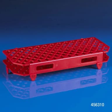 Snap-N-Rack Tube Rack for 1.5mL and 2.0mL Microcentrifuge Tube, 100-Place, PP, Red - CS/20