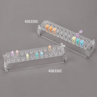Rack for 0.5mL Microcentrifuge Tubes, Stackable, Polycarbonate (PC), 24-Place, Green - CS/8