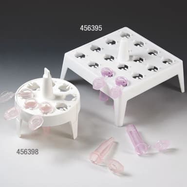 Float Rack for 1.5mL Microcentrifuge Tubes, Square, 16-Place, 95mm x 95mm, White, 4/Pack - CS/16