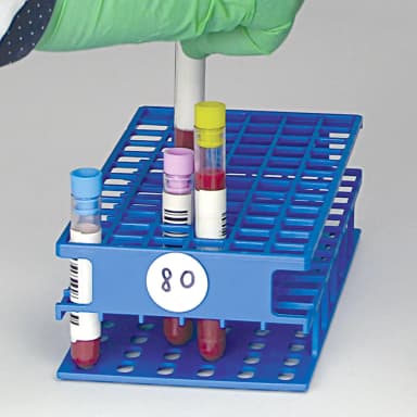 Wireless Tube Rack with RFID for CapTrack CT1 and CT2 models - Half size, 13mm, 36 place, White