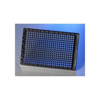 Corning 384 Well High Content Imaging Glass Bottom Microplate, with Lid