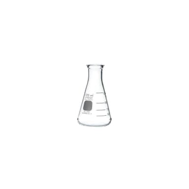 PYREX 125mL Narrow Mouth Erlenmeyer Flasks with Heavy Duty Rim