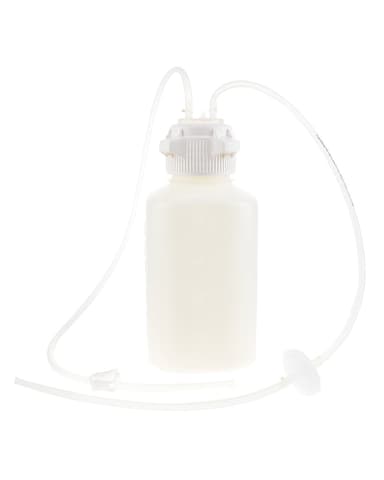 Vactrap™ 2 Vacuum Trap Bottle (Vacuum Flask Alternative) for Aspiration and Vacuum Protection, Shatterproof 4 Liter Aspirator Bottle Assembly, Bleach Compatible HDPE, 4 L Bottle with Inline Vent Filter, No Secondary Container, 1/EA