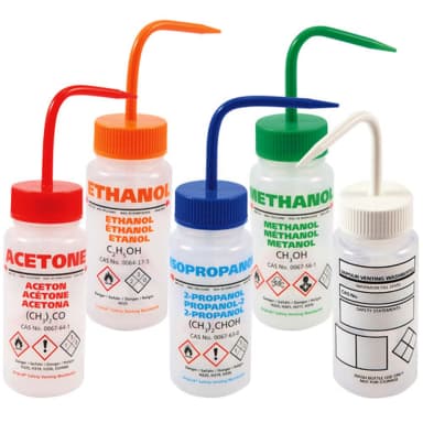 Washbottle WM Vent Custom, LDPE 500mL, 5/CS