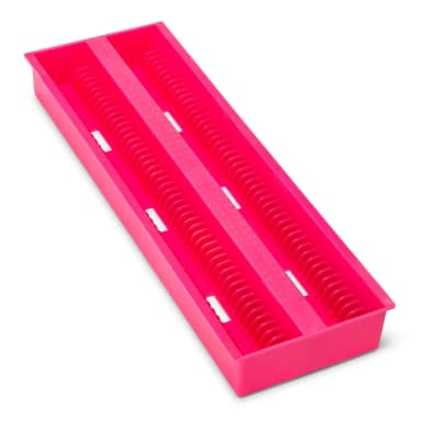 Slide Draining Tray, 100-Place for up to 200 Slides, ABS, Pink, 12/Unit