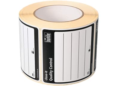 close-it control seal, 95x95 mm, black