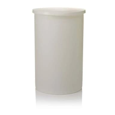 Cylindrical Tank with Cover Lightweight HDPE 5 gallon