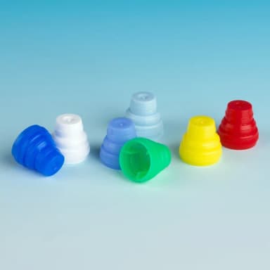 Cap, Plug, Multi-Fit for most 10mm, 12mm, 13mm and 16mm Tubes, Red