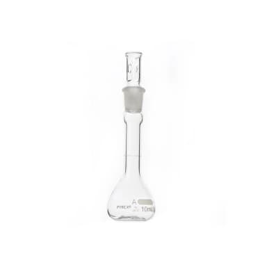 PYREX 10mL Class A Volumetric Flasks with PYREX Glass Standard Taper Stopper
