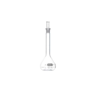 PYREX 50mL Class A Volumetric Flasks with PYREX Glass Standard Taper Stopper