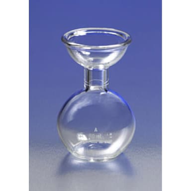 PYREX 60mLViscosimeter Volumetric Flask, Class A, Tooled Rim