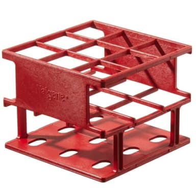 Test Tube Half-Rack Unwire Red 30 mm