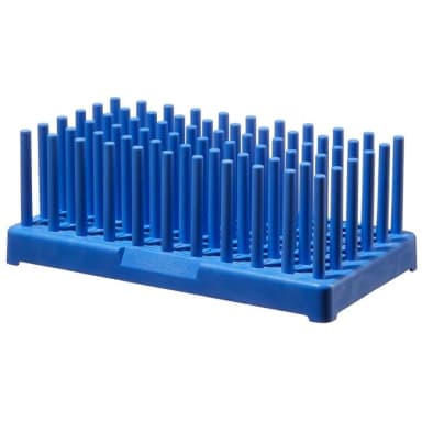 Test Tube Rack Peg Blue PP 17 mm