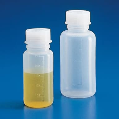 Bottle with Screwcap, Wide Mouth, LDPE, Graduated, 1000mL