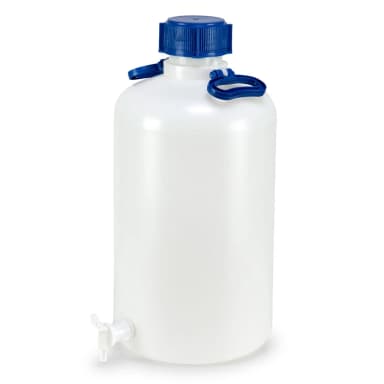 Carboy with Spigot, HDPE, Heavy-Duty, 25 Liter