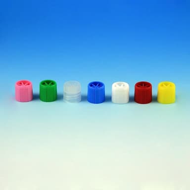 Screw Cap with Silicone Washer for Sample Tubes with External Threads (g's: 6030-6059), Lilac