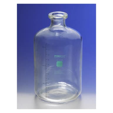 PYREXPLUS Coated 9.5L Solution Bottle with Tooled Neck
