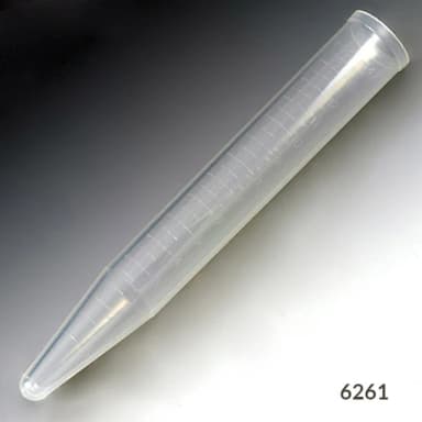 Centrifuge Tube, 15mL, PP, Molded Graduations, 250/Bag