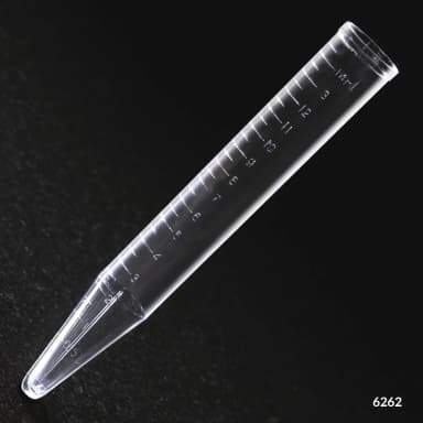 Centrifuge Tube, 15mL, PS, Molded Graduations, with Separate Natural Plug Cap