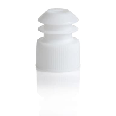 Cap, Flange Plug, 17mm, for 17mm Tubes and 15mL Centrifuge Tubes, White - cs-10000