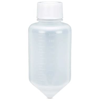 Centrifuge Tube, 225mL Large Volume, Attached White Screw Cap, PP, 6/Bag - CS/48