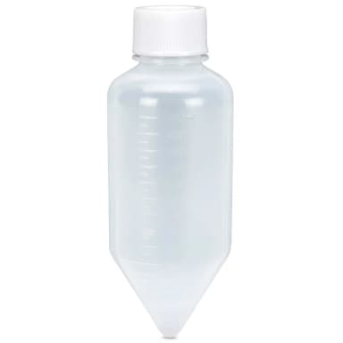 Centrifuge Tube, 250mL Large Volume, Attached White Screw Cap, PP, 6/Bag - CS/48
