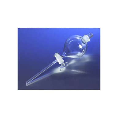 PYREX 1L Globe-Shaped Separatory Funnel, Glass Standard Taper Stopper, Standard Taper Stopcock