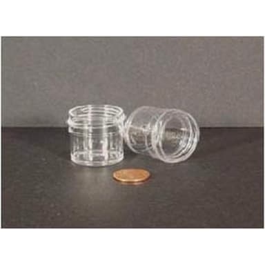 Jar, Wide Mouth, 7.5mL (1/4oz), PS, 33mm Opening, 1 x 1" (Screw Cap Packaged Separately)