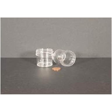 Jar, Wide Mouth, 30mL (1oz), PS, 43mm Opening, 1 3/8 x 1 7/16"   (Screw Cap Packaged Separately)
