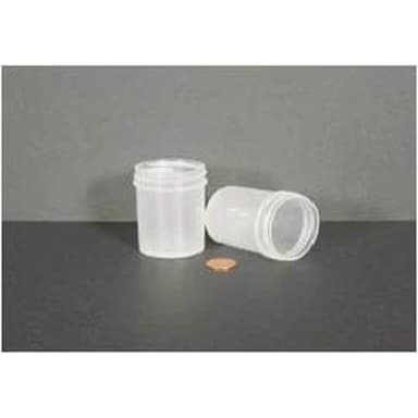 Jar, Wide Mouth, 60mL (2oz), PP, 48mm Opening, 1 5/8 x 2 5/16"   (Screw Cap Packaged Separately)