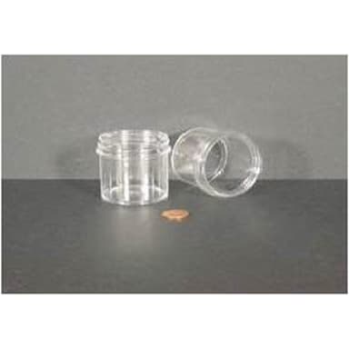 Jar, Wide Mouth, 90mL (3oz), PS, 58mm Opening, 1 15/16 x 2"   (Screw Cap Packaged Separately)