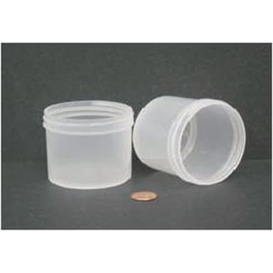 Jar, Wide Mouth, 120mL (4oz), PP, 70mm Opening, 2 7/16 x 2 3/16"   (Screw Cap Packaged Separately)