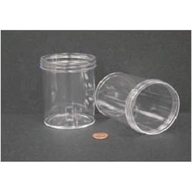 Jar, Wide Mouth, 240mL (8oz), PS, 70mm Opening, 2 7/16 x 3 3/8"   (Screw Cap Packaged Separately)