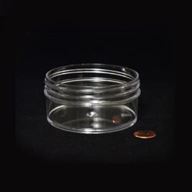 Jar, Wide Mouth, 120mL (4oz), PS, 89mm Opening, 3 3/16 x 1 3/8" (Screw Cap Packaged Separately)