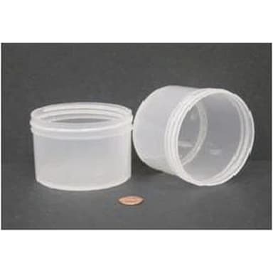 Jar, Wide Mouth, 240mL (8oz), PP, 89mm Opening, 3 3/16 x 2 3/8"   (Screw Cap Packaged Separately)