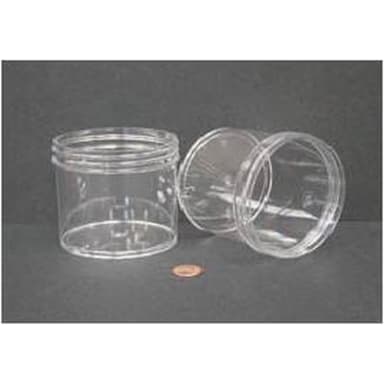 Jar, Wide Mouth, 360mL (12oz), PS, 89mm Opening, 3 3/16 x 3"   (Screw Cap Packaged Separately)