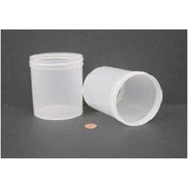 Jar, Wide Mouth, 480mL (16oz), PP, 89mm Opening, 3 1/8 x 4"   (Screw Cap Packaged Separately)
