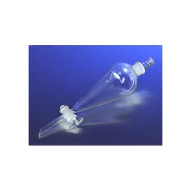 PYREX 2L Squibb Glass Separatory Funnel, Glass Standard Taper Stopper and Standard Taper Stopcock