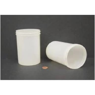 Jar, Wide Mouth, 600mL (20oz), PP, 89mm Opening, 3 1/8 x 5"   (Screw Cap Packaged Separately)