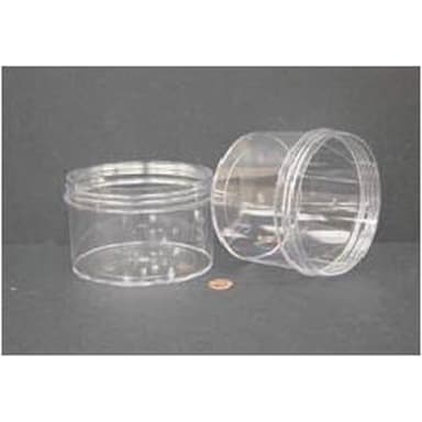 Jar, Wide Mouth, 720mL (24oz), PS, 120mm Opening, 4 3/8 x 3 1/8"   (Screw Cap Packaged Separately)