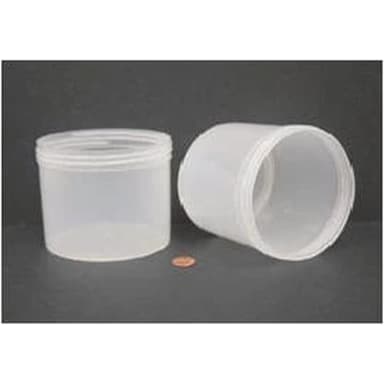 Jar, Wide Mouth, 960mL (32oz), PP, 120mm Opening, 4 3/8 x 3 3/4"   (Screw Cap Packaged Separately)