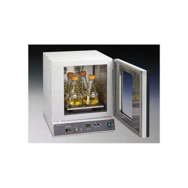 Corning LSE Shaking Incubator, 49 Liters, 230V (EU and UK Plug). One half and two full shelves are supplied with the incubator. Additional shelves and shaker platforms are sold separately.