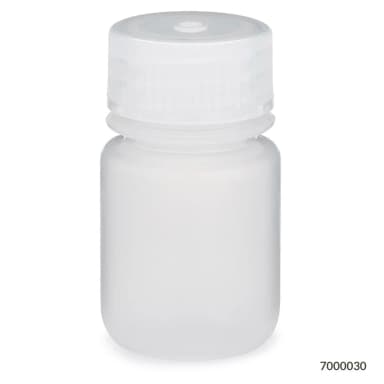 Bottle, Wide Mouth, PP Bottle, Attached PP Screw Cap, 30mL, 12/Pack - cs-72