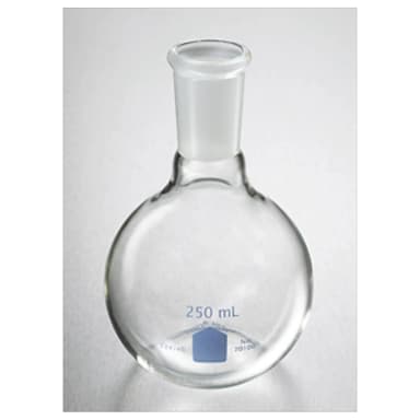 PYREX VISTA 250mL Short Neck Boiling Flask, Flat Bottom, 24/40 Standard Taper Joint