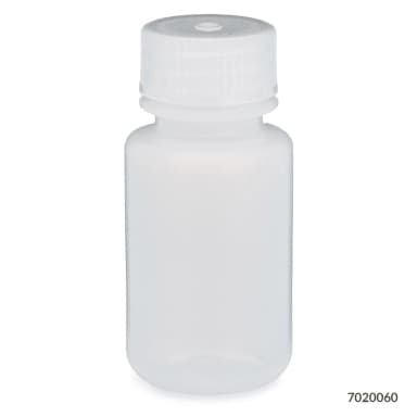 Bottle, Wide Mouth, LDPE Bottle, Attached PP Screw Cap, 60mL, 12/Pack - cs-72