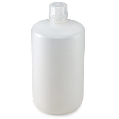 Bottle, Narrow Mouth, PP Bottle, Attached PP Screw Cap, 2 Litres (0.5 Gallons) - CS/6